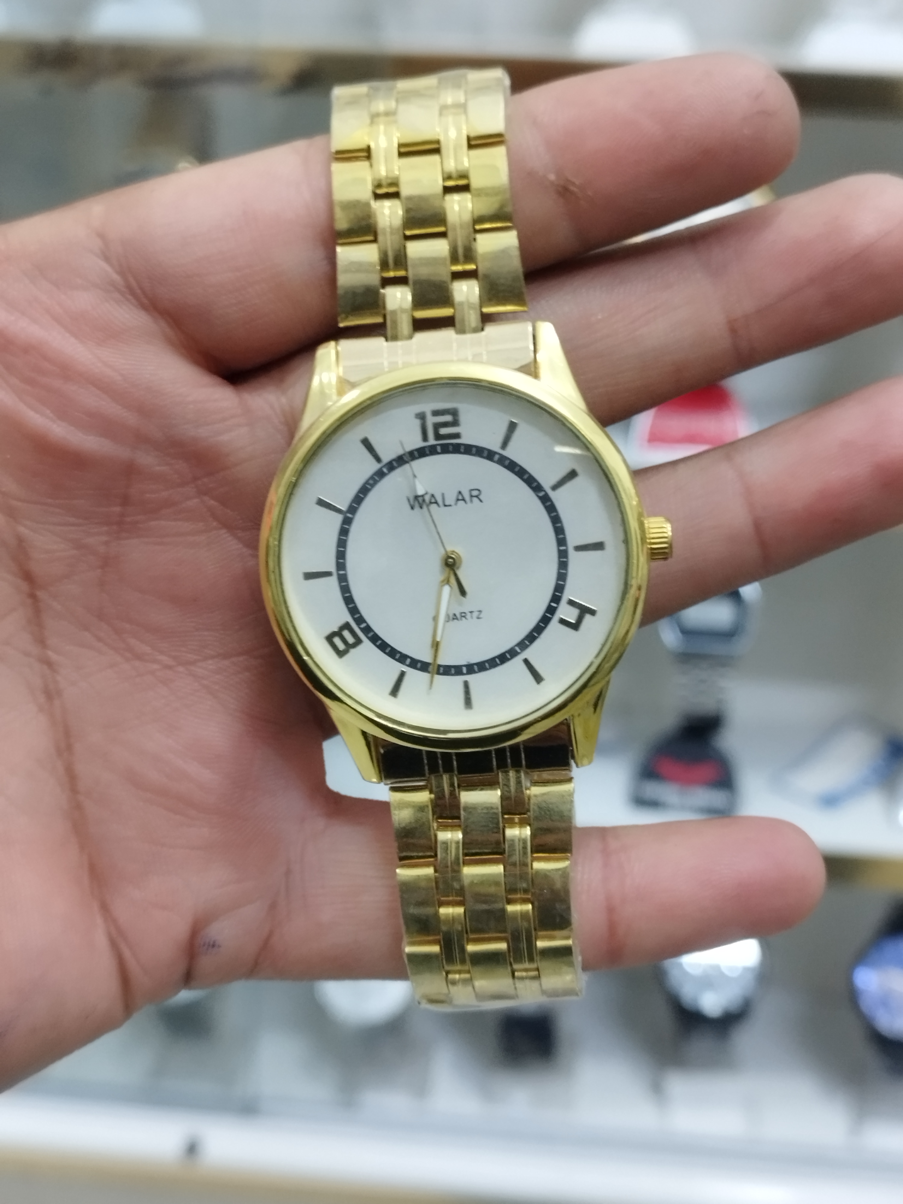 ساعت مردانه بند فلزی استیل قفل فشاری همراه با باتری اشانتیون