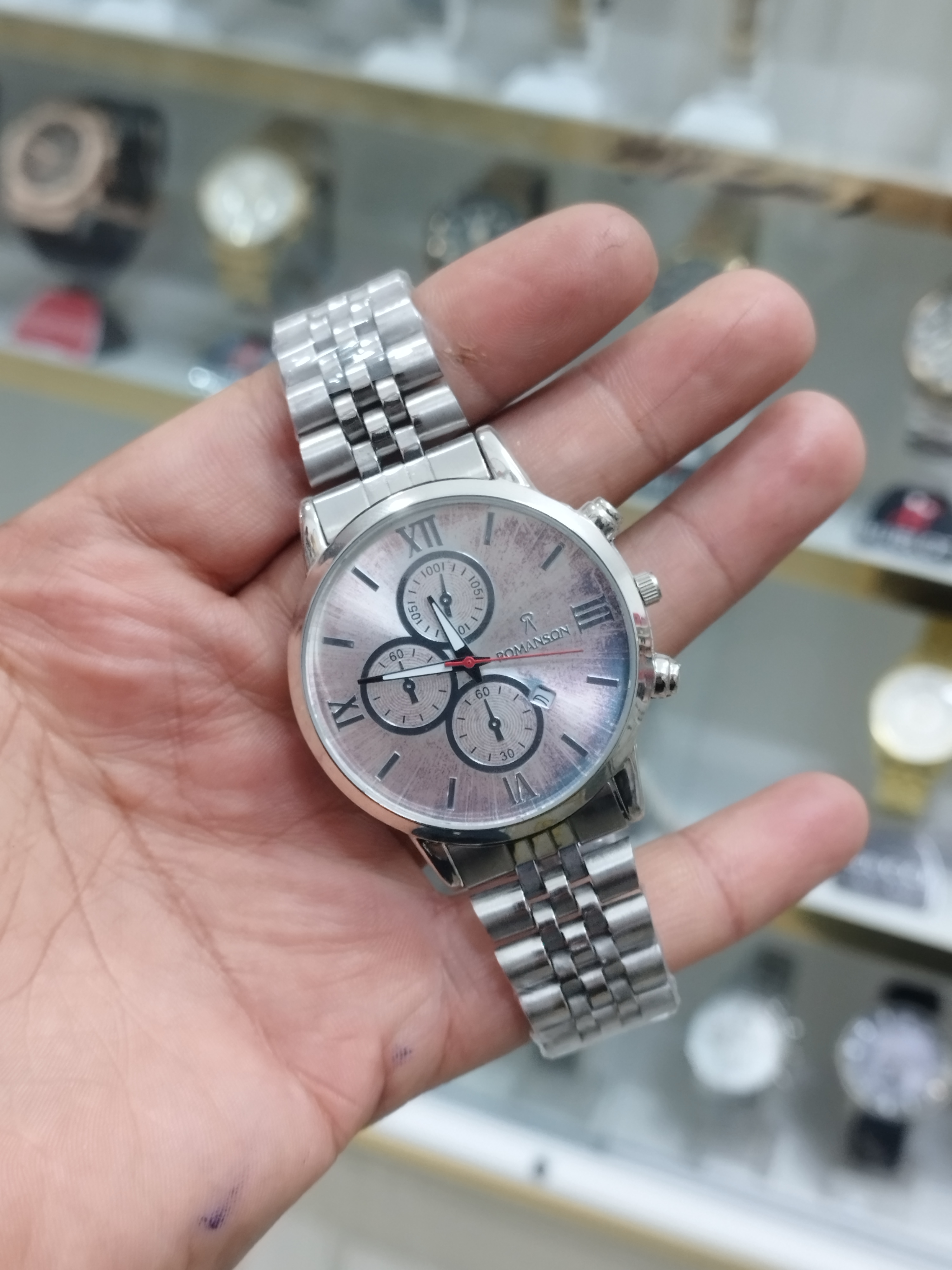 ساعت مچی رومانسون تقویم دار بند رولکسی