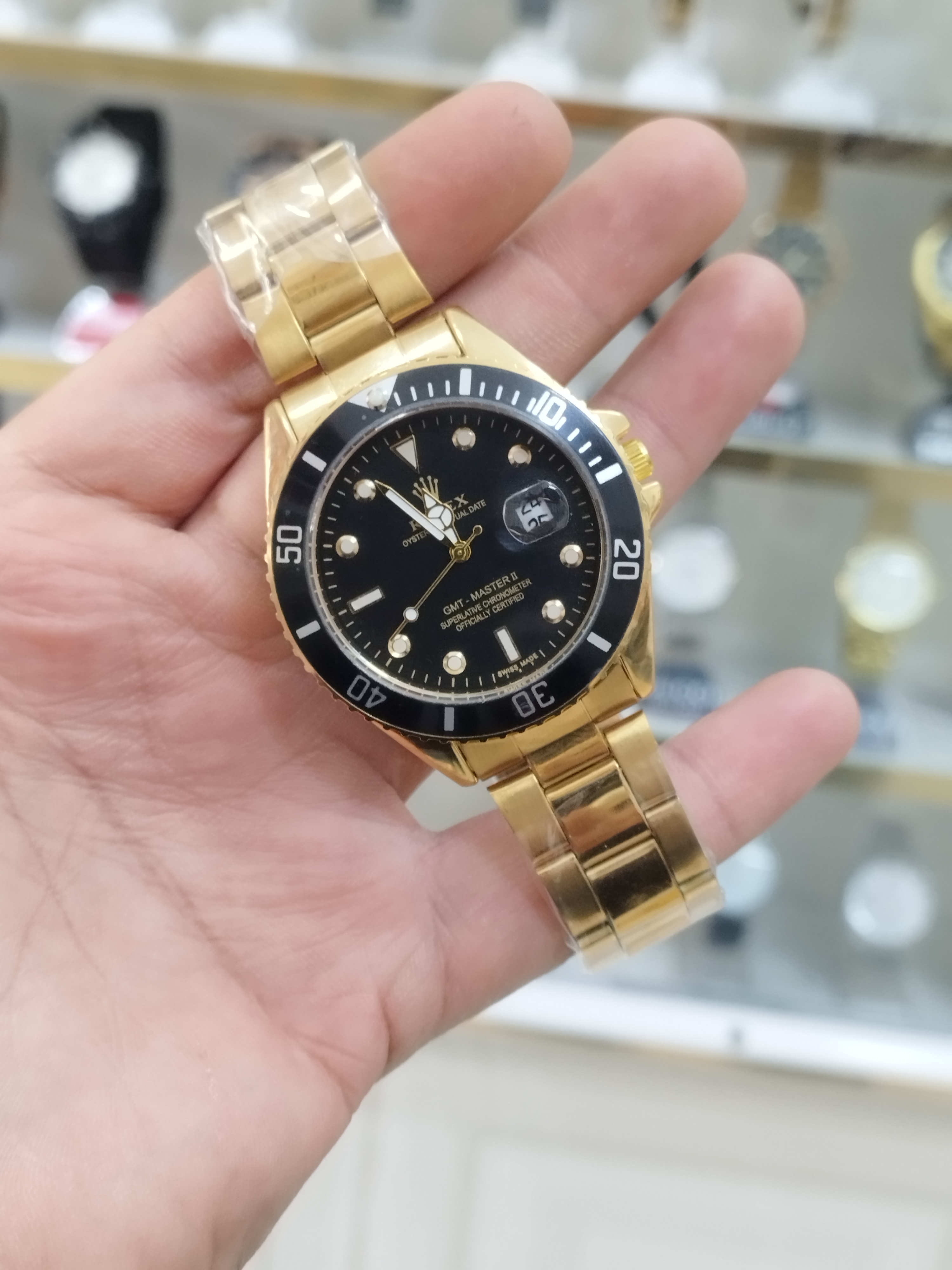 ساعت رولکس ساب مارینر صفحه چرخشی تقویم دار استیل رنگ ثابت همراه با باتری اشانتیون