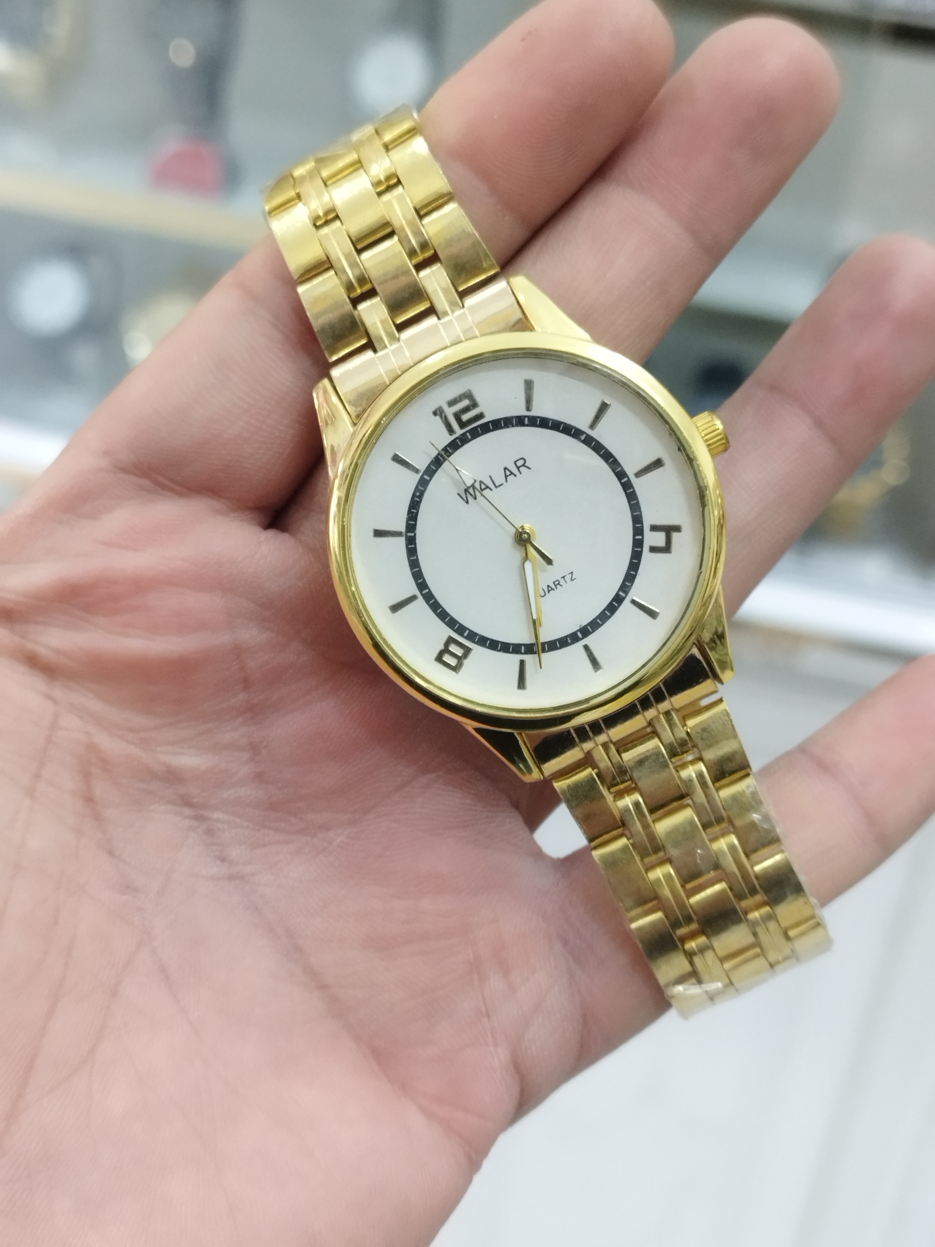 ساعت مردانه هدیه روز پدر، بند فلزی استیل، همراه با باتری اشانتیون